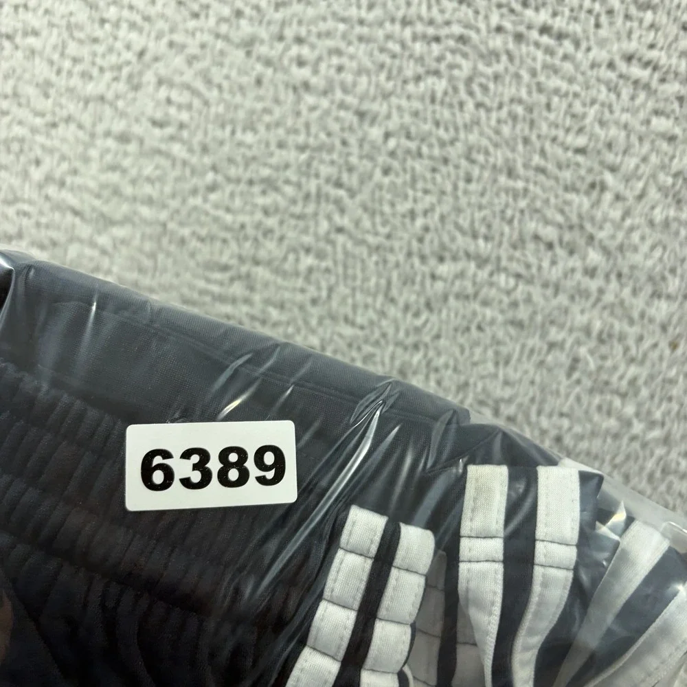 Vintage Adidas Track Pants Mens 2x XXL Navy Blue Stripe‎ Poly Dazzle